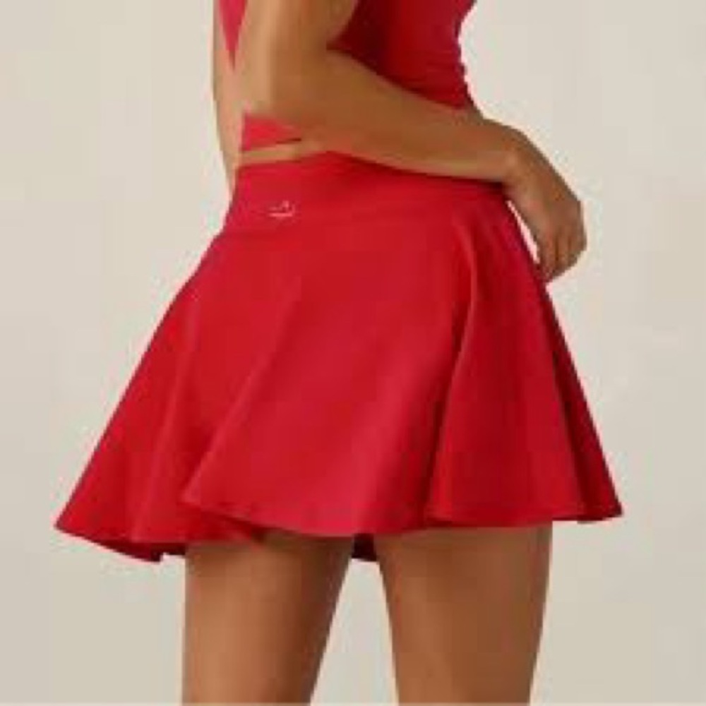 Beyond Yoga Red Skort